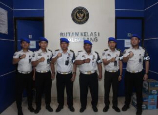 Perkuat Pengawasan Internal, Kanwil Ditjenpas Sumsel Gelar Sidak di Rutan Kelas I Palembang
