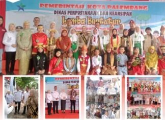 Dukung Literasi Sejak Dini, Plt. Camat IT Dua Hadiri Lomba Bertutur SD Se-Palembang