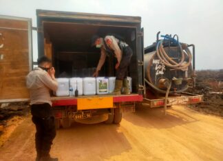 Operasi Aman Nusa II Polda Sumsel Percepat Penanganan Bara Karhutla di Gelumbang