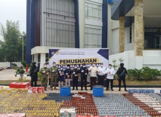 Bea Cukai Sumbagtim Musnahkan 22,4 Juta Batang Rokok Ilegal, Potensi Kerugian Negara Rp 20,56 Miliar